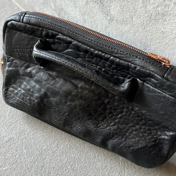Designer Alexander wang black pebble leather dumbo clutch - Picture 2 of 12